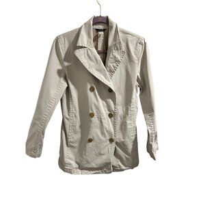 ✌️ 2/$40 ✌️ J.Crew Womens Beige Double Breasted Peacoat Jacket Size M
